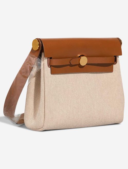 Hermès Herbag Mini Toile H / Vache Hunter Écru / Beige / Fauve | Sell your designer bag
