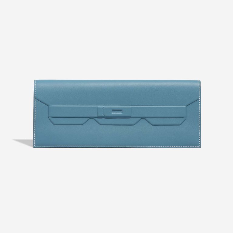 Hermès Birkin Shadow Cut Clutch Swift New Bleu Jean Front | Sell your designer bag