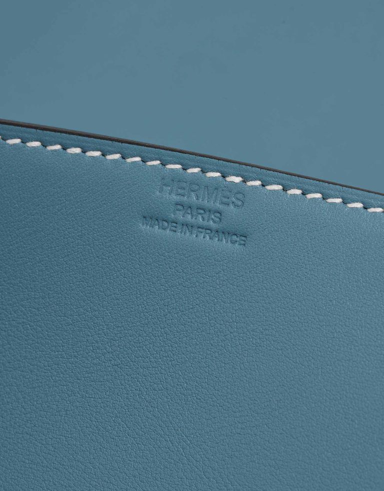 Hermès Birkin Shadow Cut Clutch Swift New Bleu Jean Logo | Sell your designer bag