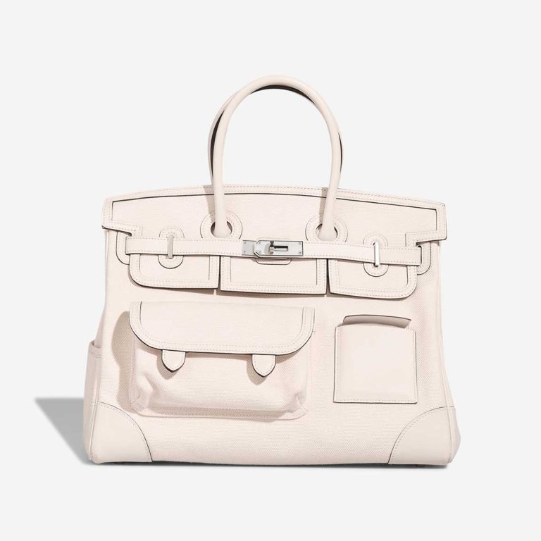 Hermès Birkin Cargo 35 Toile Goeland / Swift Nata Front | Sell your designer bag