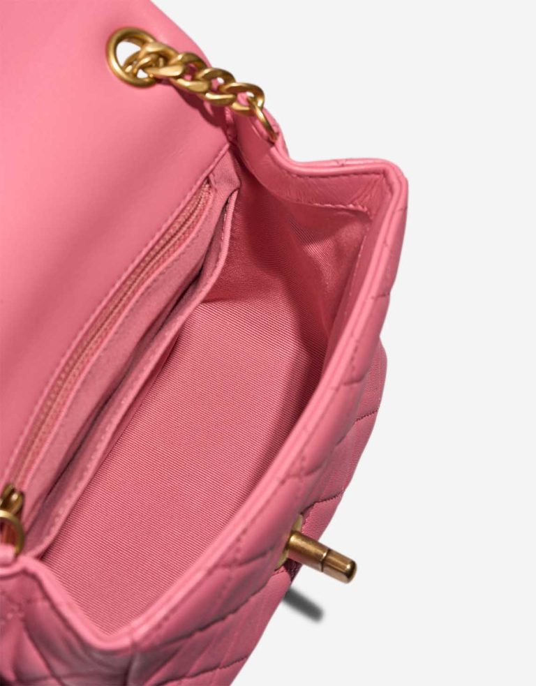 Chanel Timeless Mini Square Pearl Samba Lamb Pink Inside | Sell your designer bag