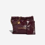 Chanel 22 Medium Lamb Bordeaux Front | Sell your designer bag