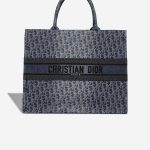 Dior Book Tote Large Fabric Blue Front | Sell your designer bag
