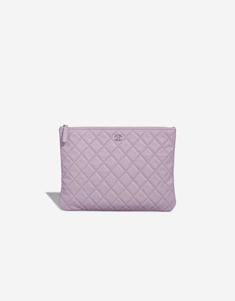 Chanel Clutch Caviar Violet Front | Sell your designer bag