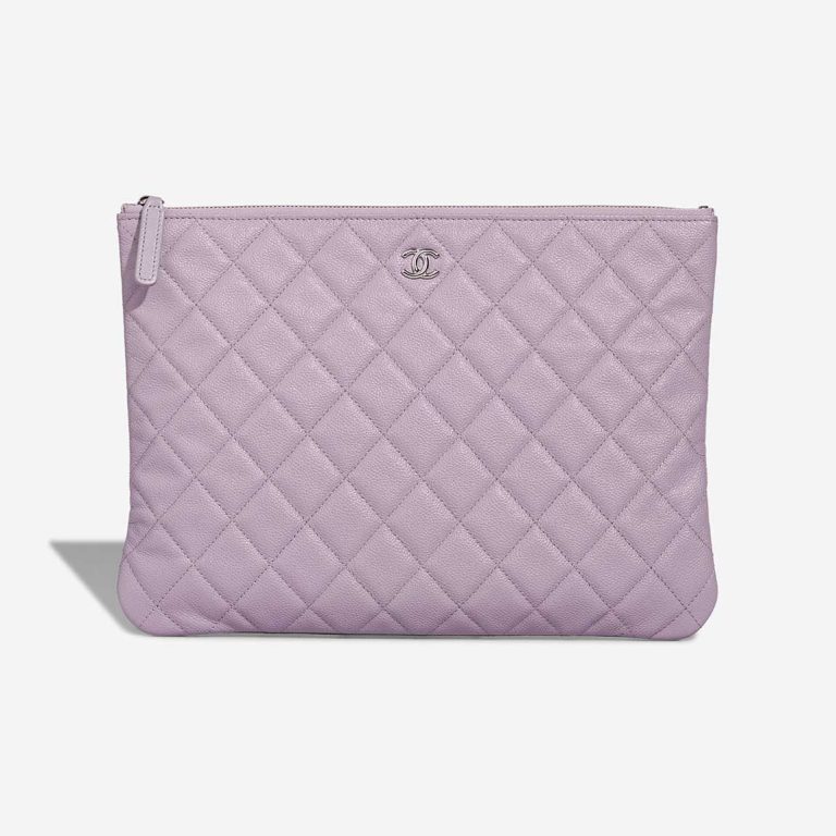 Chanel Clutch Caviar Violet Front | Sell your designer bag