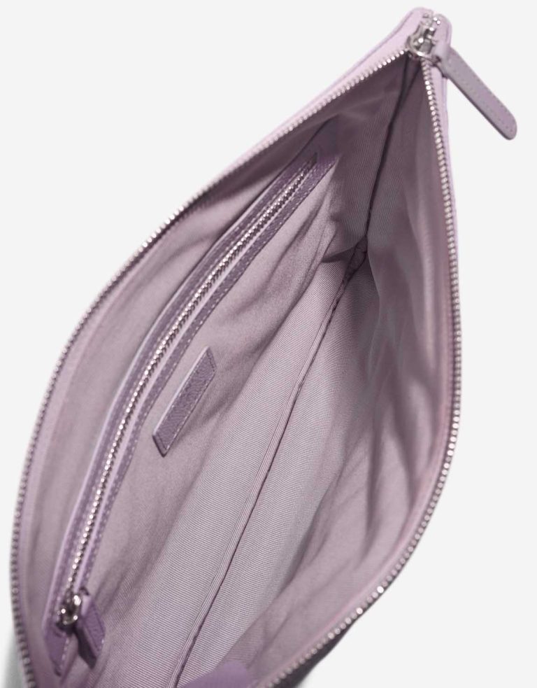 Chanel Clutch Caviar Violet Inside | Sell your designer bag