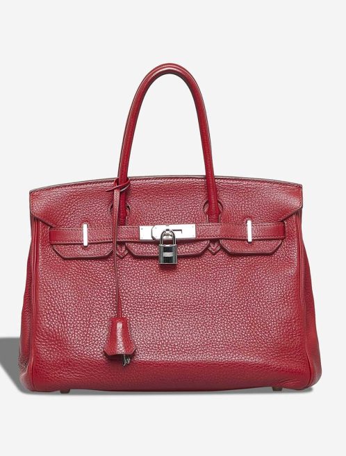 Hermès Birkin 30 Clémence Rouge Garance Front | Sell your designer bag