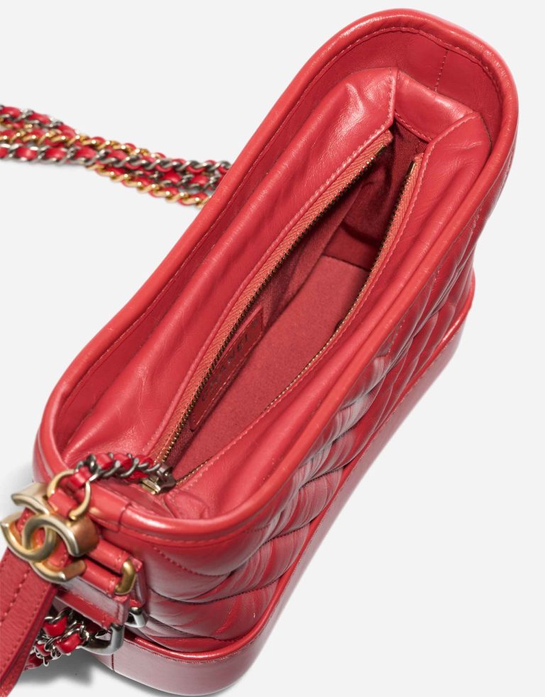 Chanel Gabrielle Small Lamb Red Inside | Sell your designer bag
