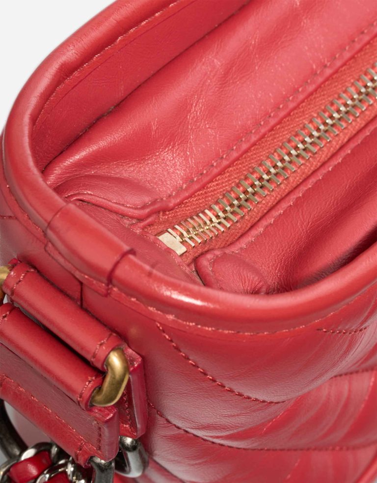Chanel Gabrielle Small Lamb Red Signs of wear | Sell your designer bag