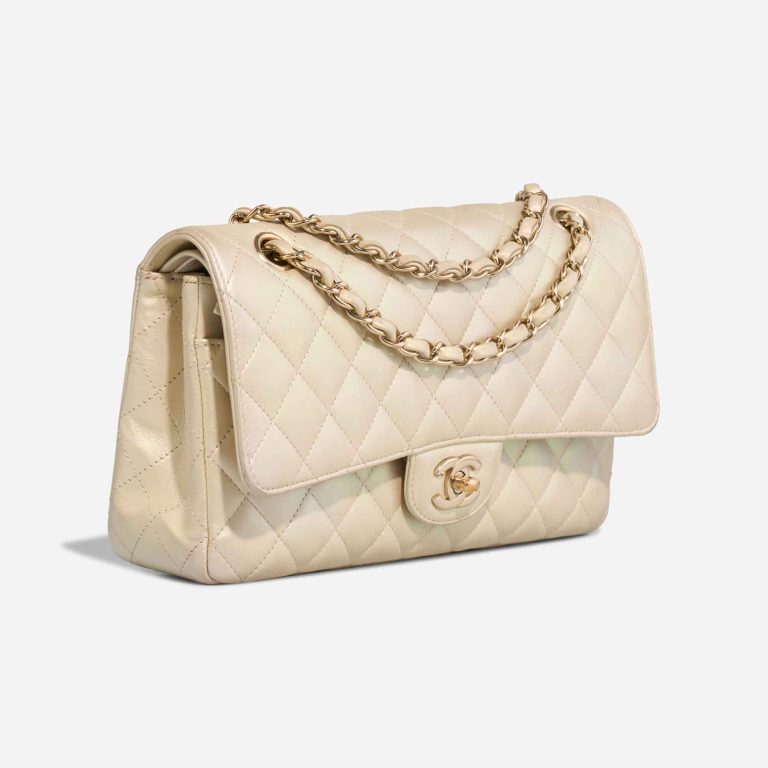 Chanel Timeless Medium Lamb White / Iridescent | Sell your designer bag