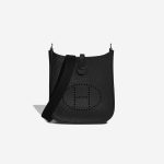 Hermès Evelyne 16 Taurillon Clémence Black Front | Sell your designer bag