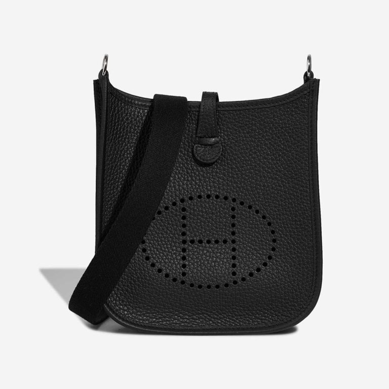 Hermès Evelyne 16 Taurillon Clémence Black Front | Sell your designer bag