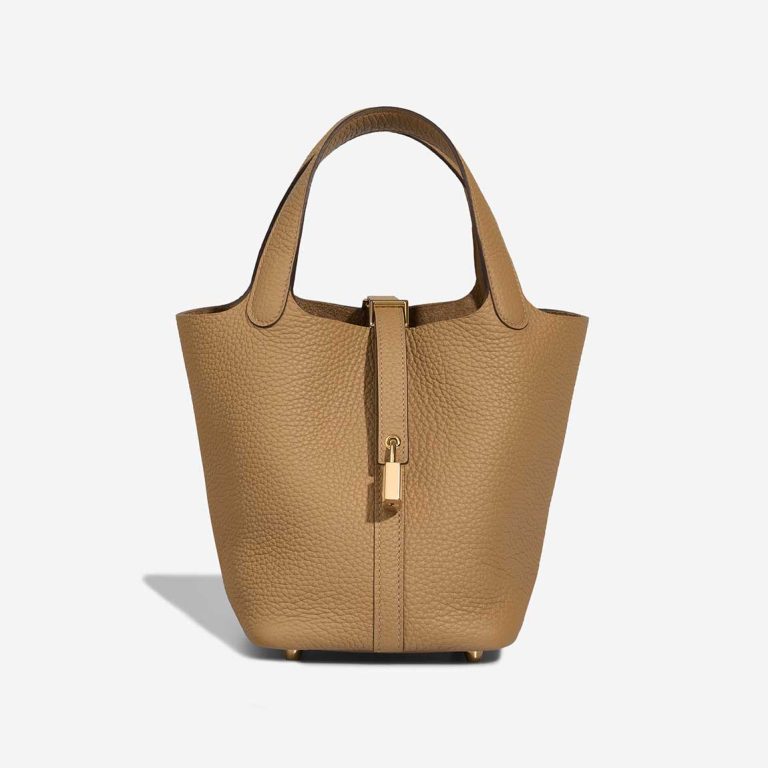 Hermès Picotin 18 Taurillon Clémence Biscuit Front | Sell your designer bag