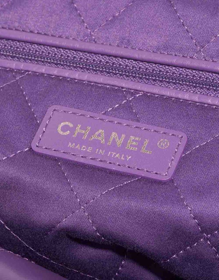 Chanel 22 Medium Calf Purple Logo | Sell your designer bag