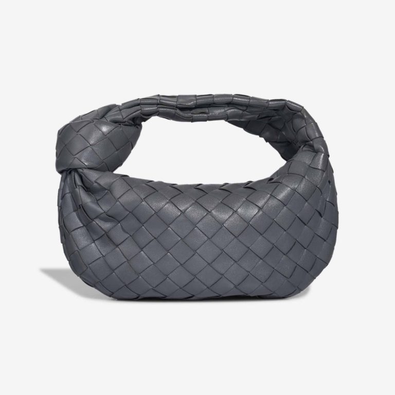 Bottega Veneta Jodie Mini Lamb Grey Front | Sell your designer bag