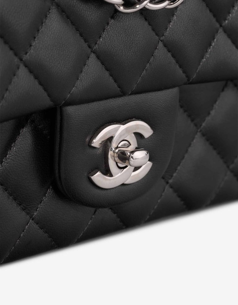 Chanel Timeless Mini Rectangular Lamb Black Closing System | Sell your designer bag
