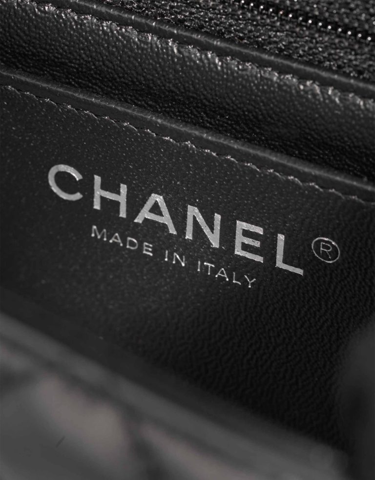 Chanel Timeless Mini Rectangular Lamb Black Logo | Sell your designer bag