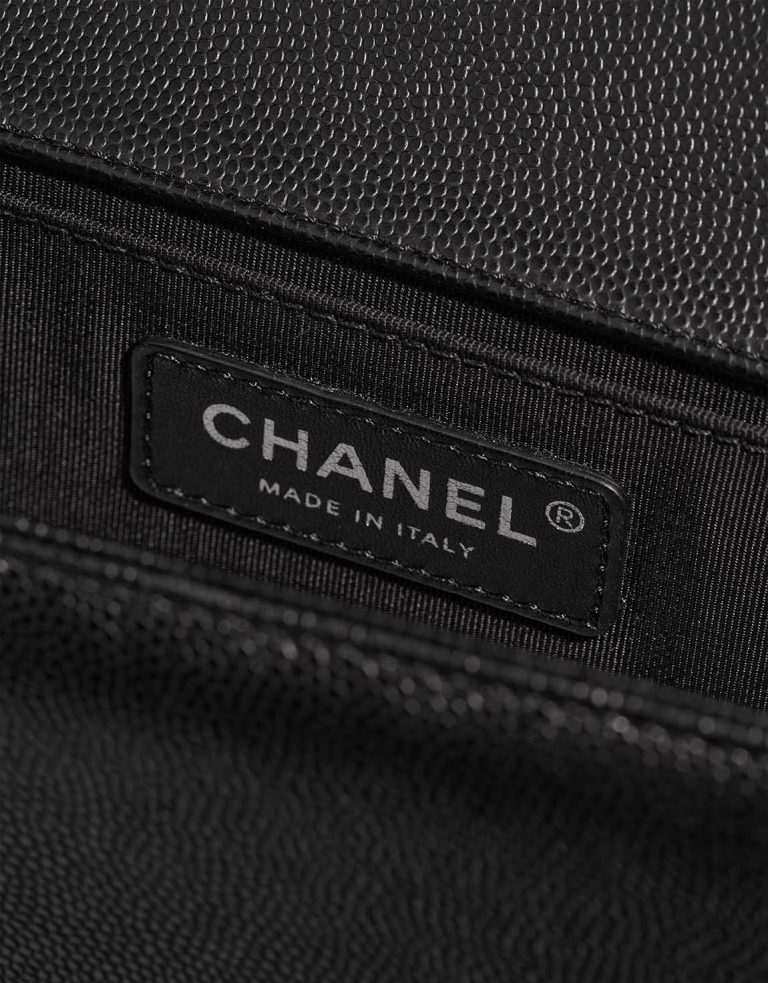 Chanel Boy Medium Caviar Black Logo | Sell your designer bag