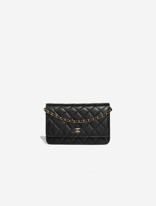 Chanel Timeless Wallet On Chain Lamb Black Front | Sell your designer bag