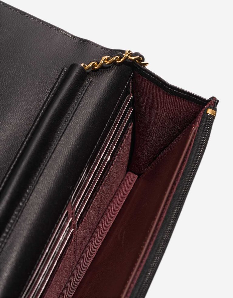 Chanel Timeless Wallet On Chain Lamb Black Inside | Sell your designer bag