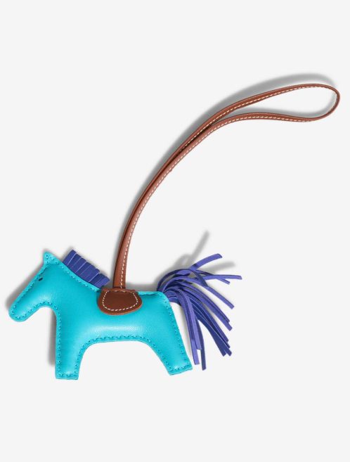 Hermès Rodeo PM Milo Lamb Paon / Alezan / Bleu France Front | Sell your designer bag