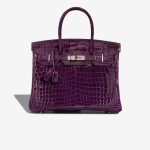 Hermès Birkin 30 Niloticus Crocodile Amethyst Front | Sell your designer bag