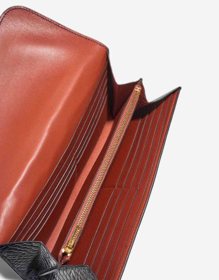 Hermès Constance Long Wallet Alligator Bleu Indigo / Sienne Inside | Sell your designer bag