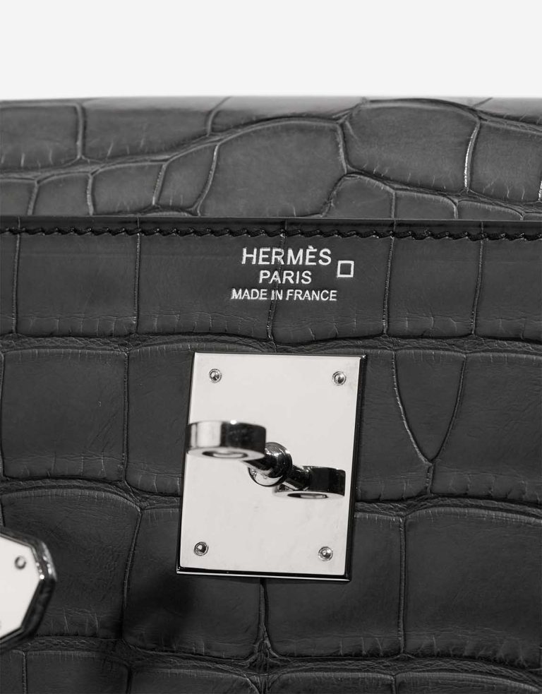 Hermès Kelly 32 Alligator Graphite Logo | Sell your designer bag