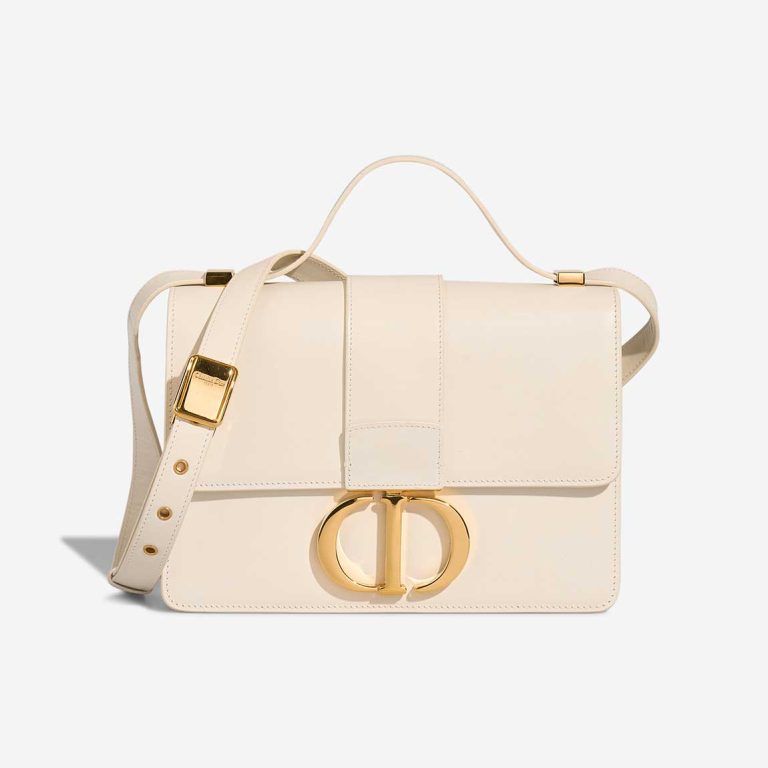 Dior 30 Montaigne Calf White Front | Sell your designer bag
