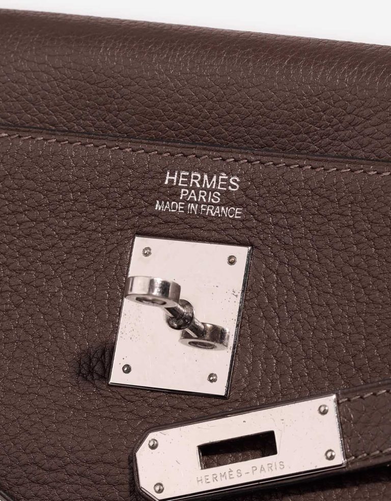Hermès Kelly 35 Clémence Cacao Logo | Sell your designer bag