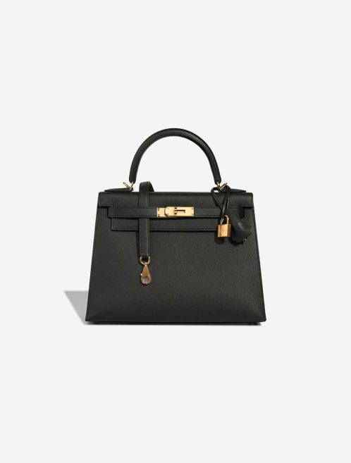 Hermès Kelly 28 Veau Madame Black Front | Sell your designer bag