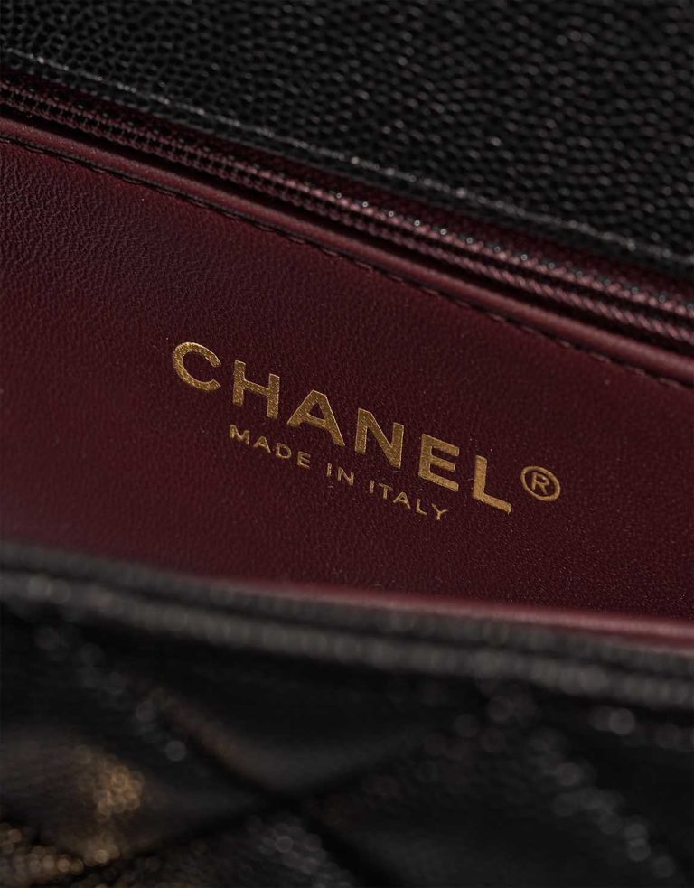 Chanel Timeless Handle Small Caviar Black Logo | Sell your designer bag
