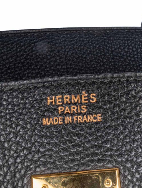 Hermès Birkin 35 Vache Fjord Black Logo | Sell your designer bag