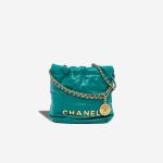 Chanel 22 Mini Calf Turquoise / Green / Blue Front | Sell your designer bag
