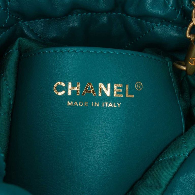 Chanel 22 Mini Calf Turquoise / Green / Blue Logo | Sell your designer bag
