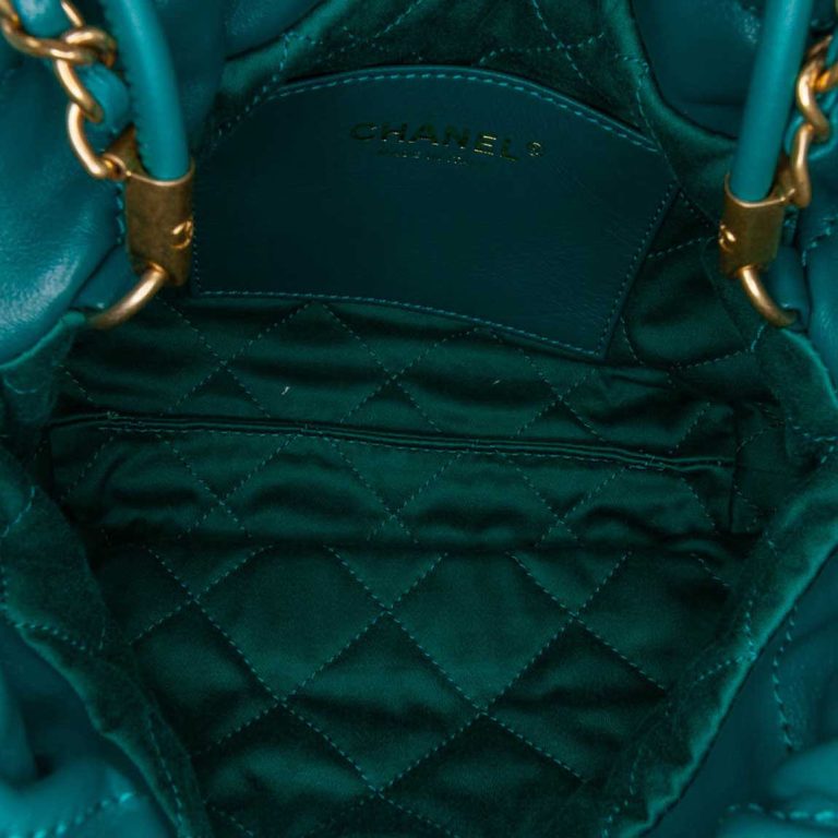 Chanel 22 Mini Calf Turquoise / Green / Blue Inside | Sell your designer bag