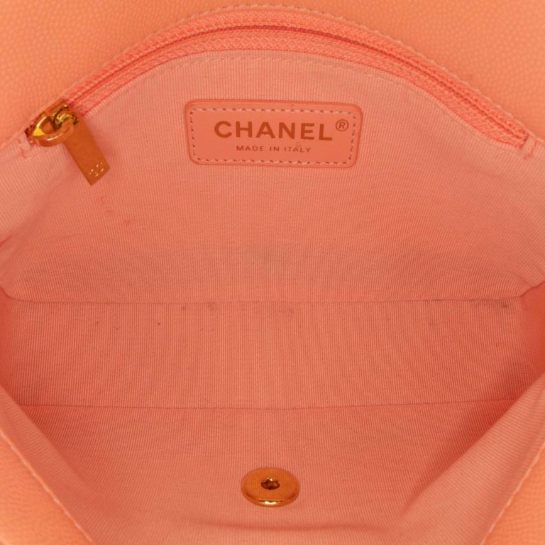 Chanel CC You Flap Bag Mini Caviar Orange Inside | Sell your designer bag