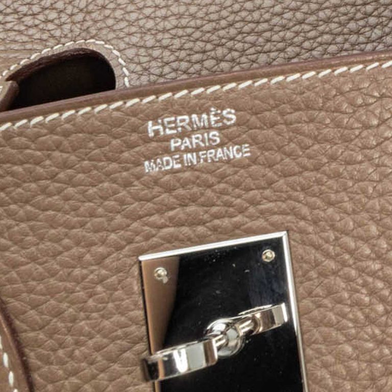 Hermès Birkin 35 Togo Étoupe Logo | Sell your designer bag