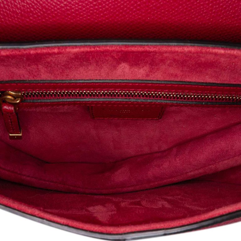 Dior Saddle Medium Calf Red Inside | Sell your designer bag