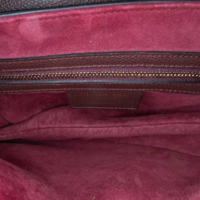 Dior Saddle Medium Calf Dark Brown Inside | Sell your designer bag