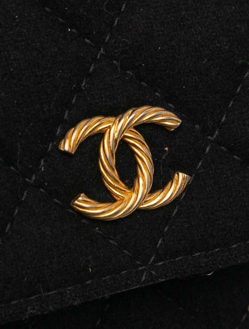 Chanel Wallet On Chain Paris-Hamburg Wool Black Closing System | Sell your designer bag