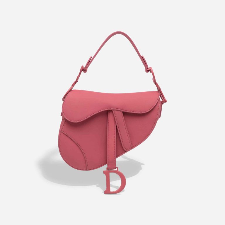 Dior Saddle Mini Calf Pink Front | Sell your designer bag