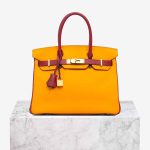 Hermès Birkin HSS 30 Swift Rouge Vif / Jaune d'Or Front | Sell your designer bag