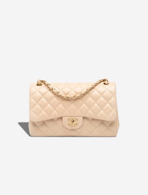 Chanel Timeless Jumbo Lamb Beige Front | Sell your designer bag
