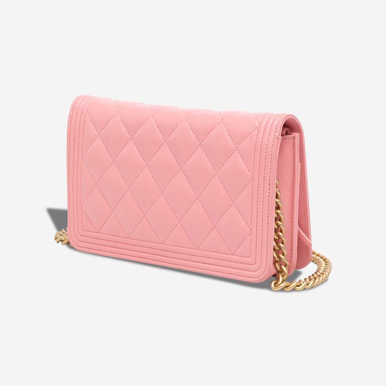 Chanel Boy Wallet On Chain Small Lamb Pink | Sell your designer bag