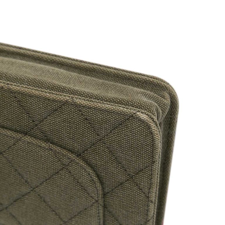Chanel Wallet On Chain Coco Cuba Canvas Green Signs of wear | Sell your designer bag