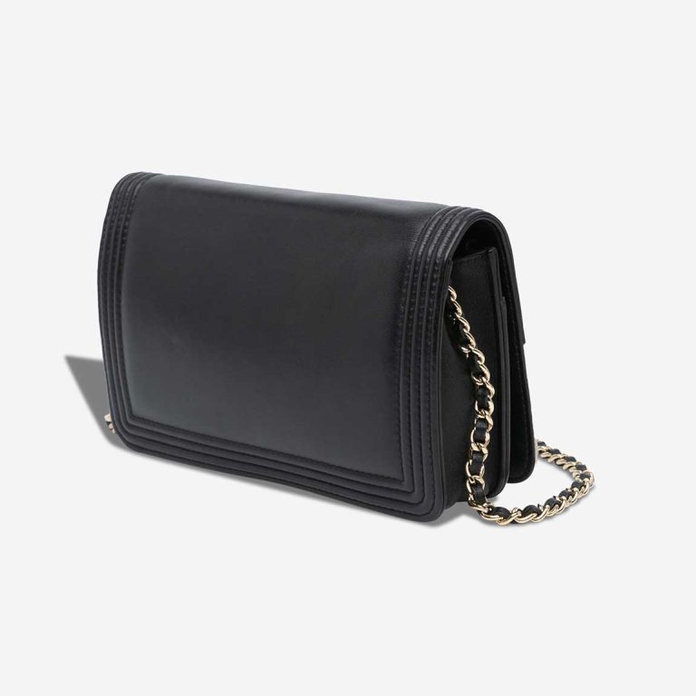 Chanel Boy Wallet On Chain Calf Black / Silver | Sell your designer bag