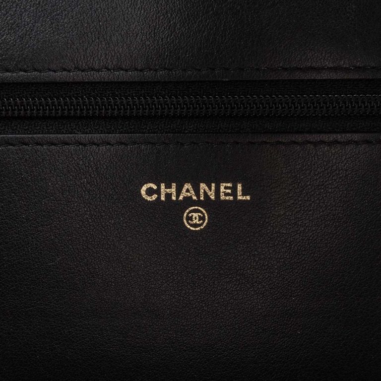 Chanel Boy Wallet On Chain Calf Black / Silver Front | Sell your designer bag