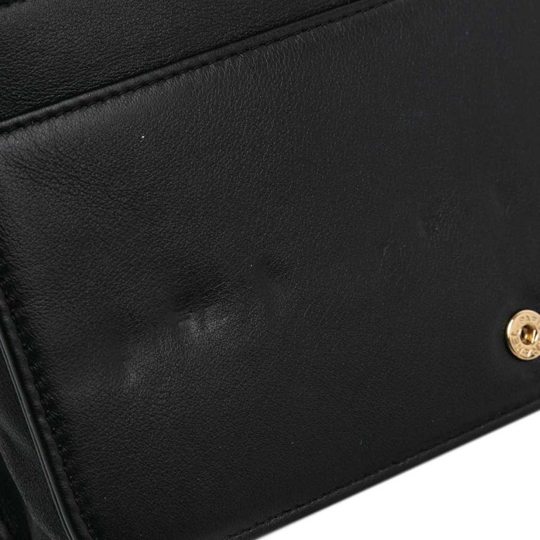 Chanel Boy Wallet On Chain Calf Black / Silver Signs of wear | Sell your designer bag