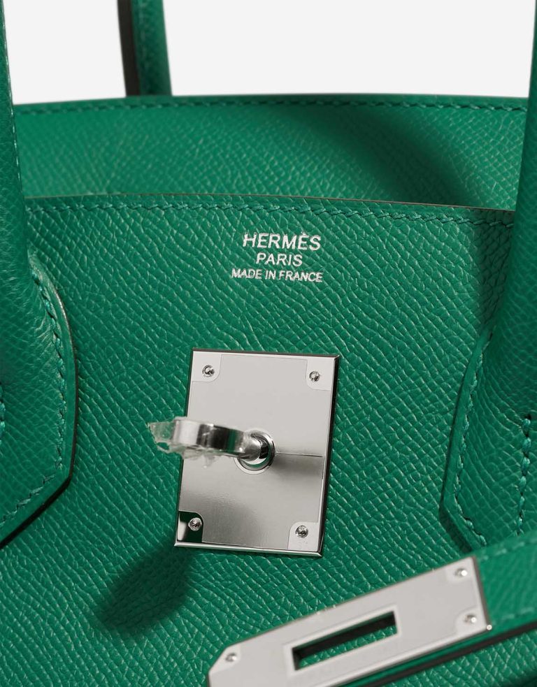 Hermès Birkin 30 Epsom Vert Vertigo Logo | Sell your designer bag